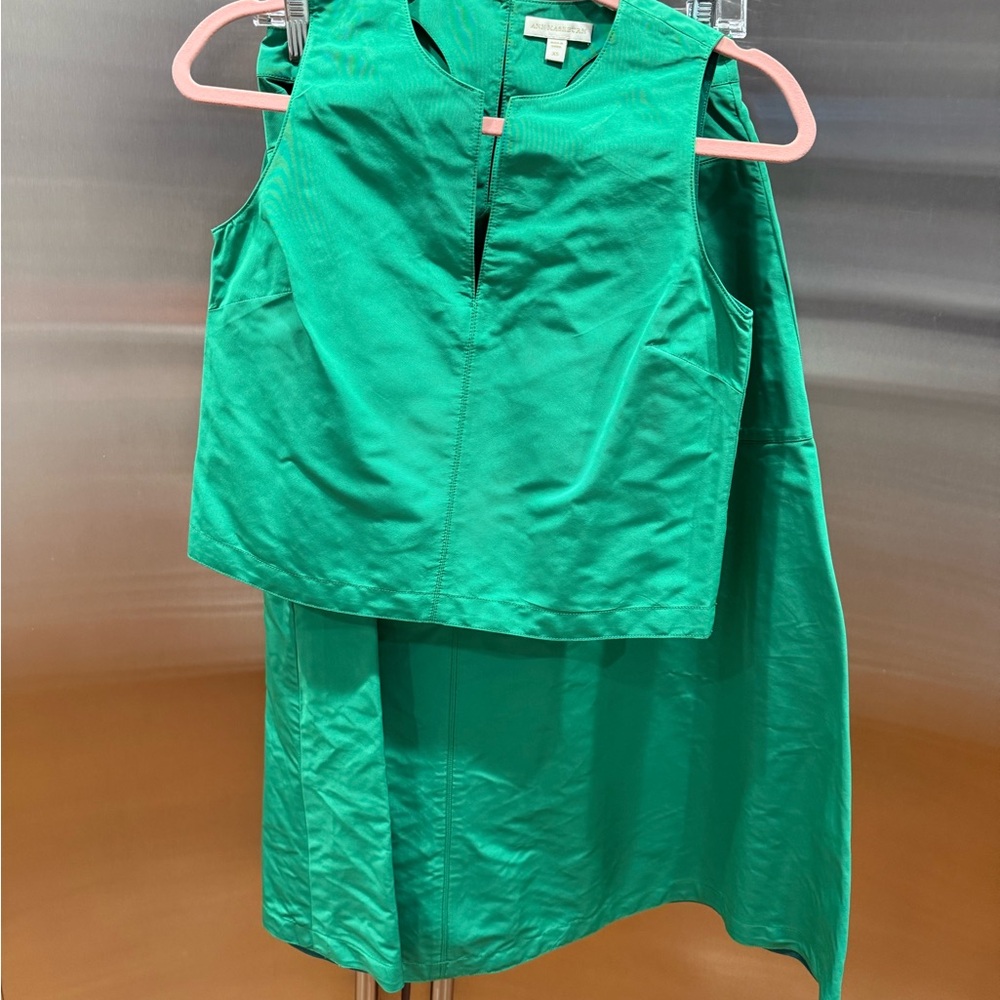 ANN MASHBURN Green Skirt & Top Set